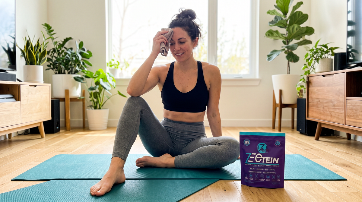 Zeotein Cacao Protein Powder - 30 Stick Packs, Collagen & Bone Broth