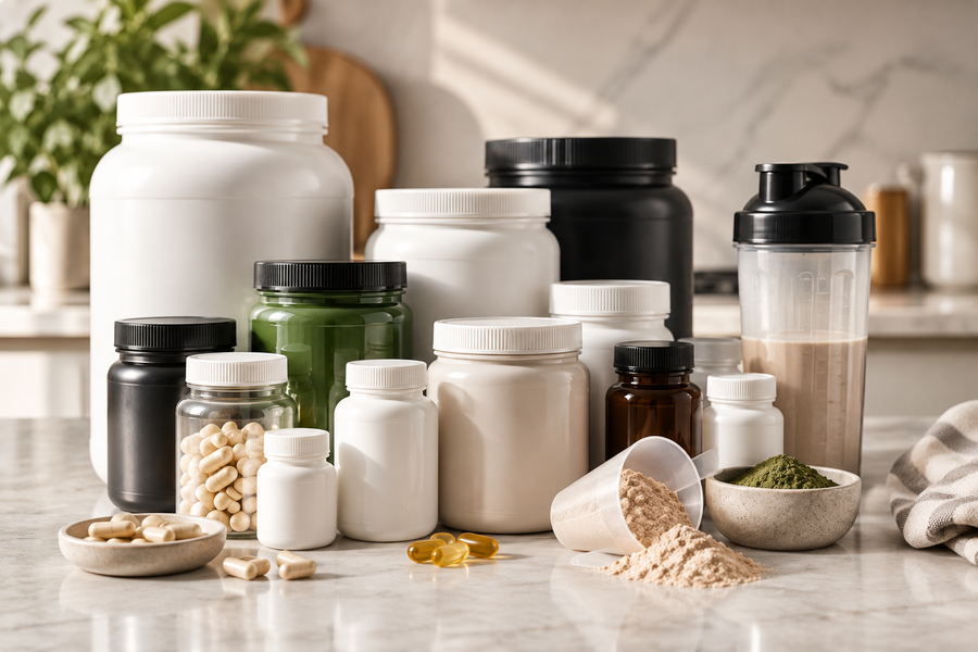 Multiple supplement containers