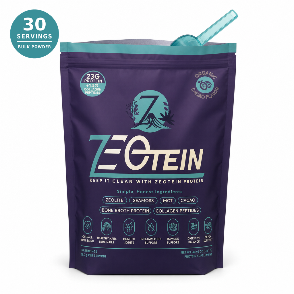 Zeotein Cacao bulk bag with scoop - 30 servings, bulk powder